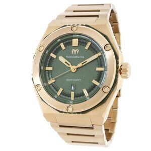 FX04323B NWT Technomarine Fashion Men's Quartz Plastic and Stainless Steel Authe